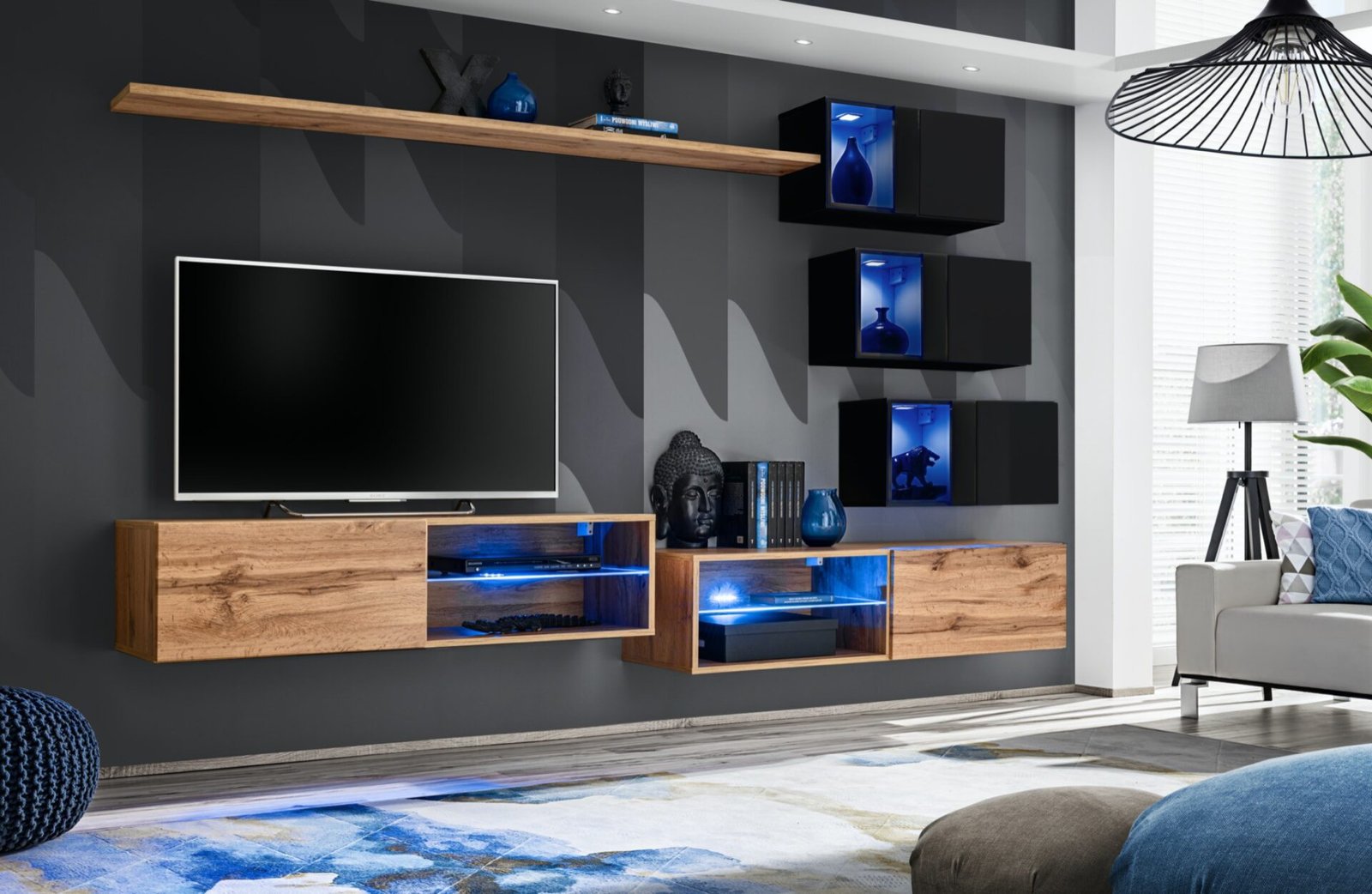 Switch XXIV wall cabinet wotan/black ASM