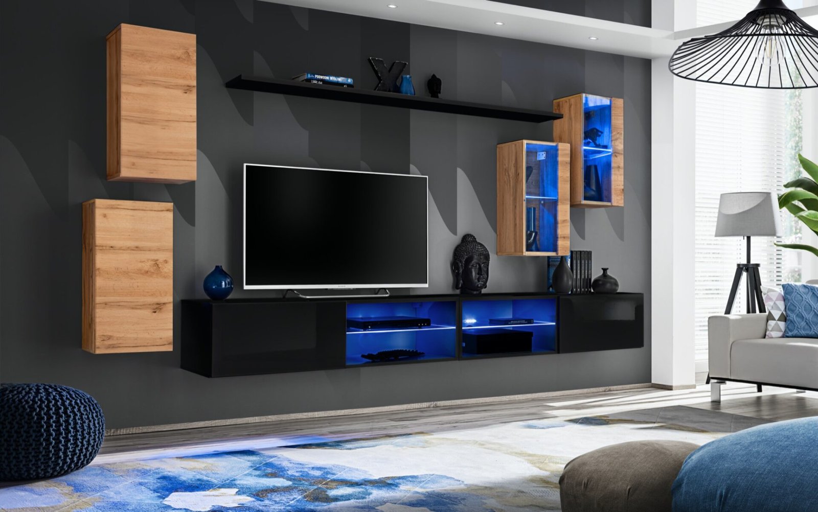 XXV wall cabinet SWITCH, wotan/black ASM
