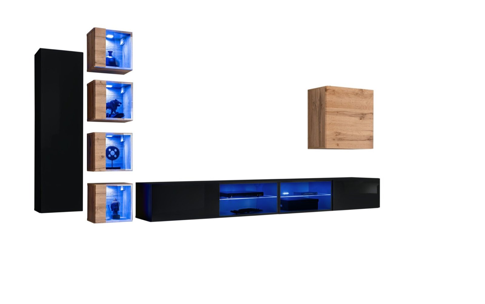 Switch XXVI wall cabinet, black/wotan ASM - Image 2