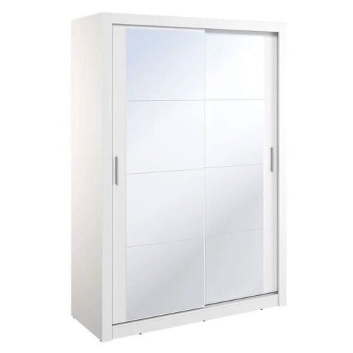 ARTI AR-18 2D sliding wardrobe with mirror | 150 cm | White