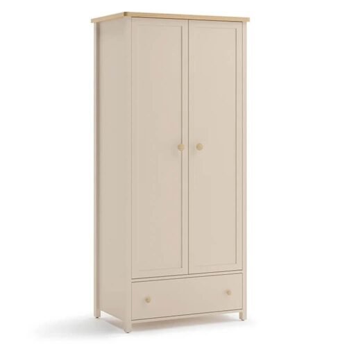STORY SO-12 two-door wardrobe | beige / bleached Vincenza oak