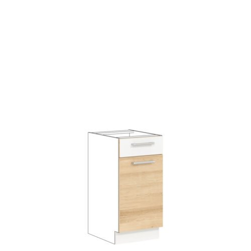 MODENA MD13|D40S1 FRONT PANEL BEECH / WHITE GLOSS