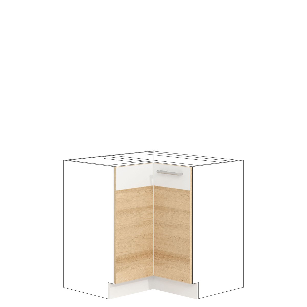 MODENA MD15|D50S1 FRONT PANEL BEECH / WHITE GLOSS - Image 7