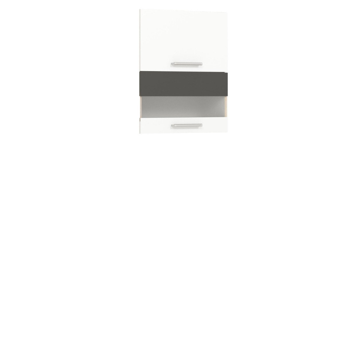 MODENA MD8|G60W FRONT TOWEL SET WHITE GLOSS / GRAPHITE - Image 2