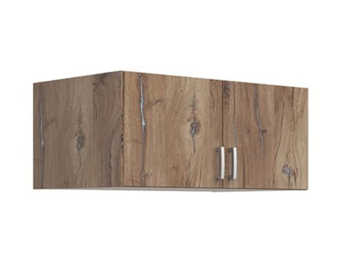 Wardrobe extension BRANDO 2, dark oak flag/textile
