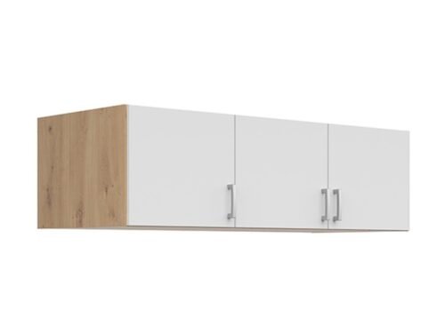 Wardrobe extension BRANDO 3, oak/textile/white