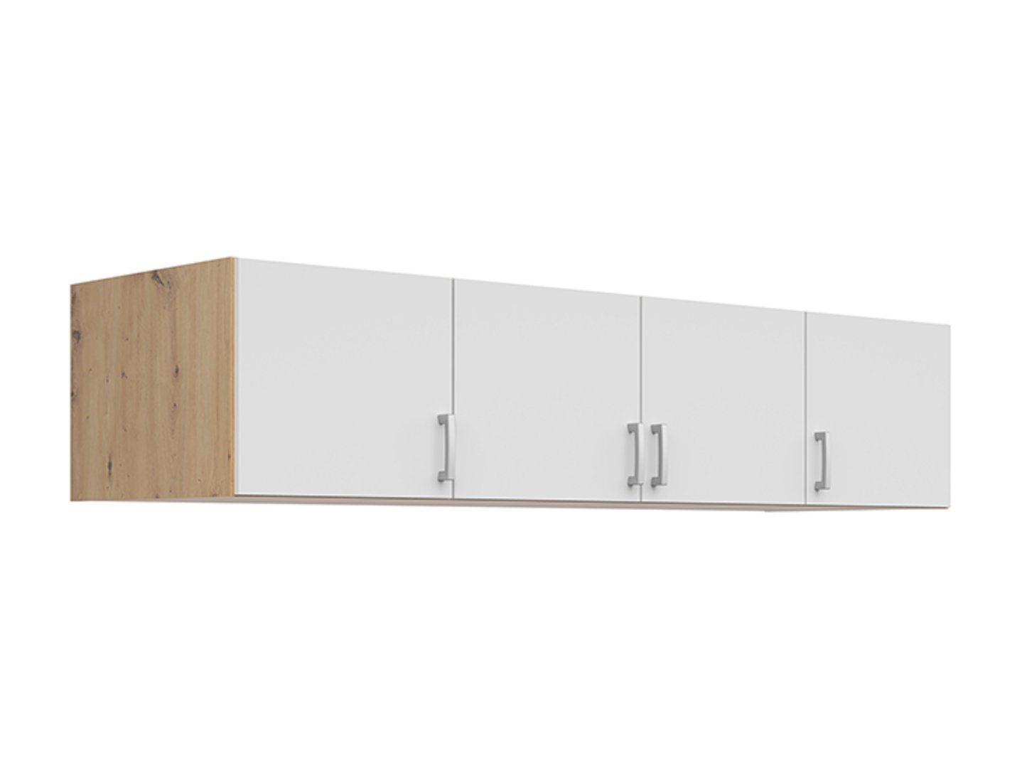 Wardrobe extension BRANDO 4, artificial oak/textile/white