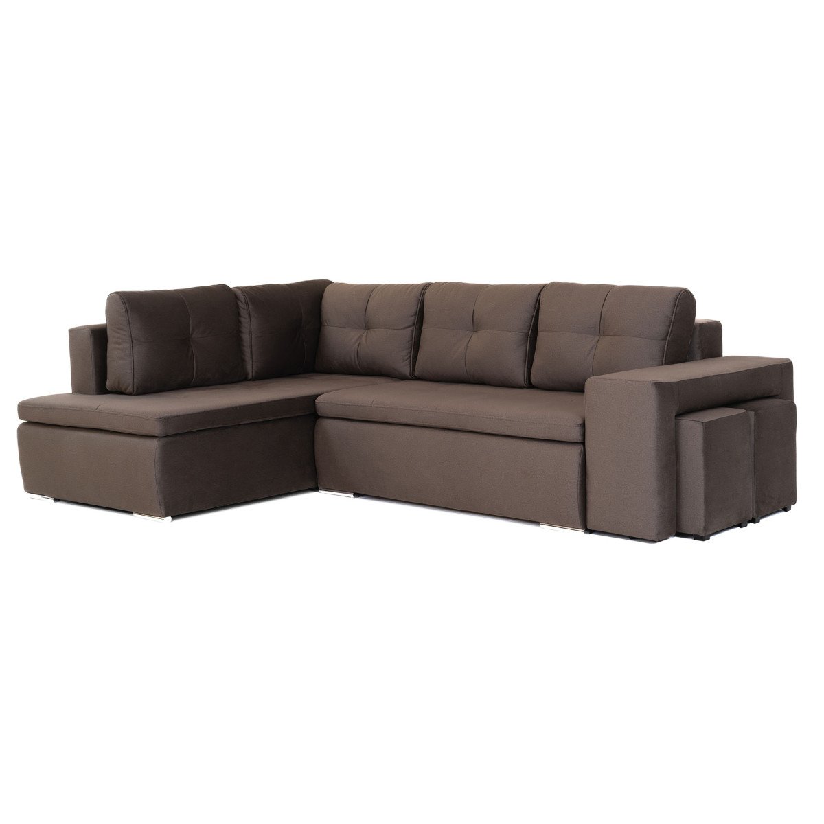 Hilton corner sofa with poufs