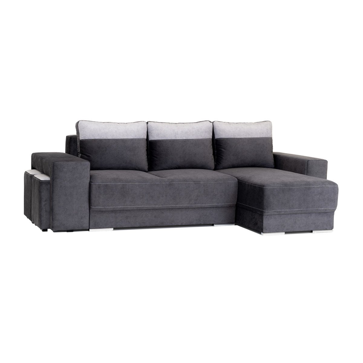 Larson corner sofa with poufs