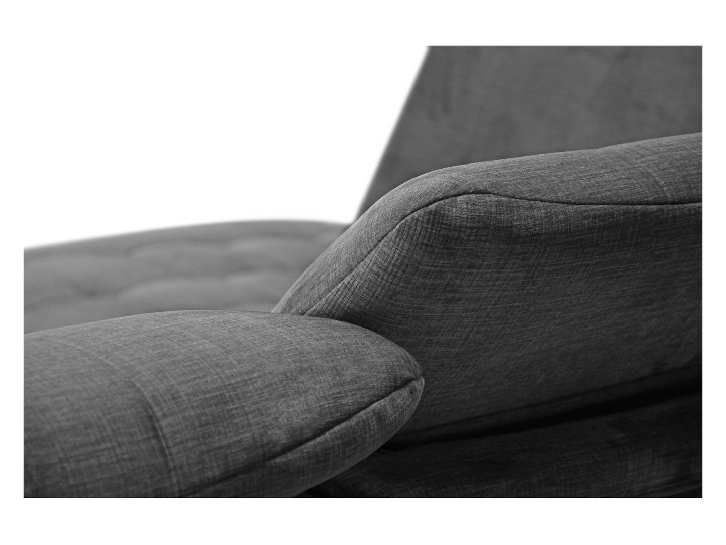Aragon left corner sofa with adjustable headrest and seat, gray - Image 2