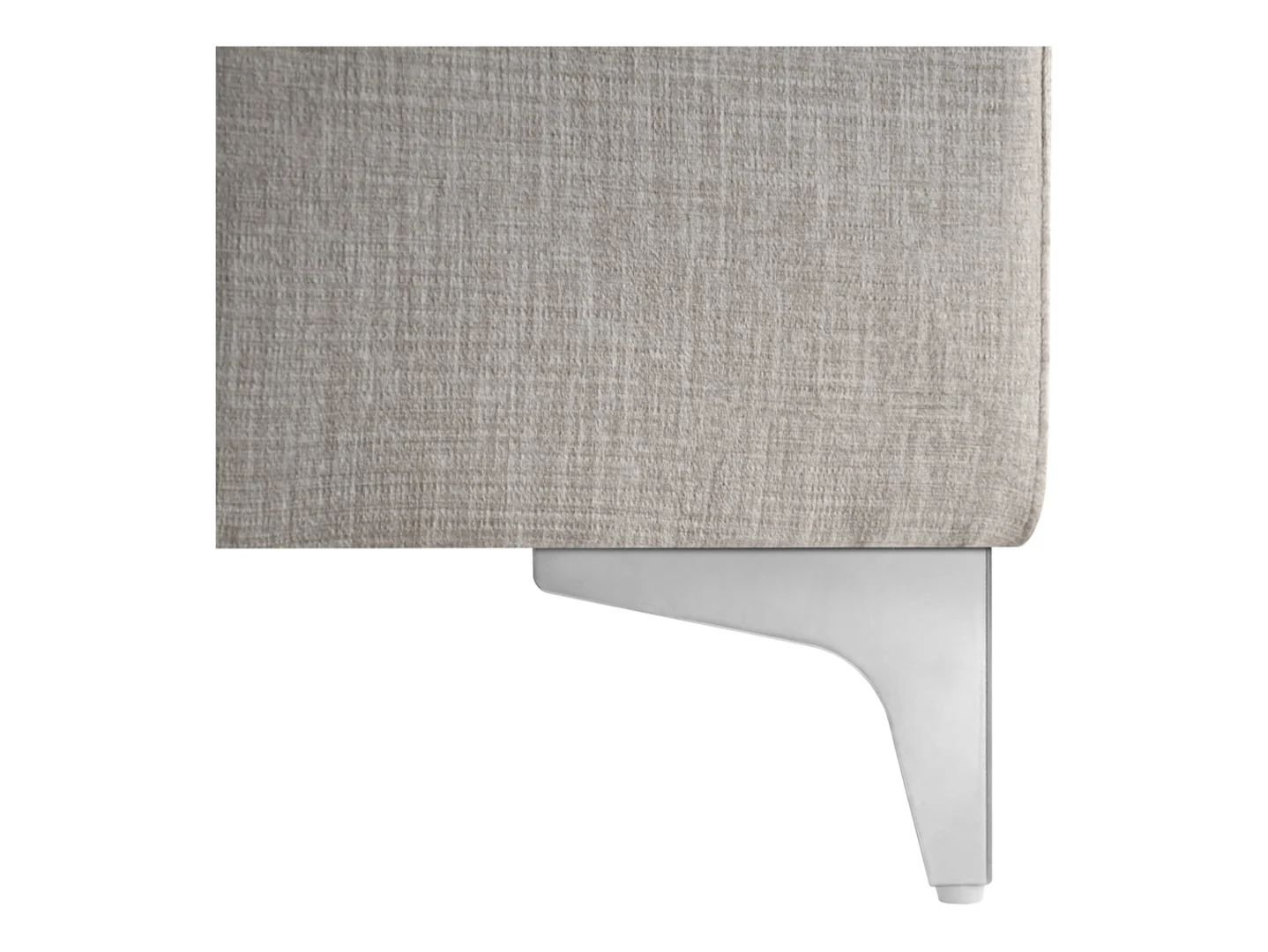 Ariado left-hand corner sofa with storage and adjustable backrest, beige velvet - Image 3
