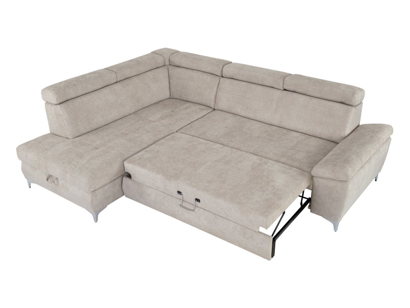 RAUL left-hand folding corner sofa with beige box - Image 6