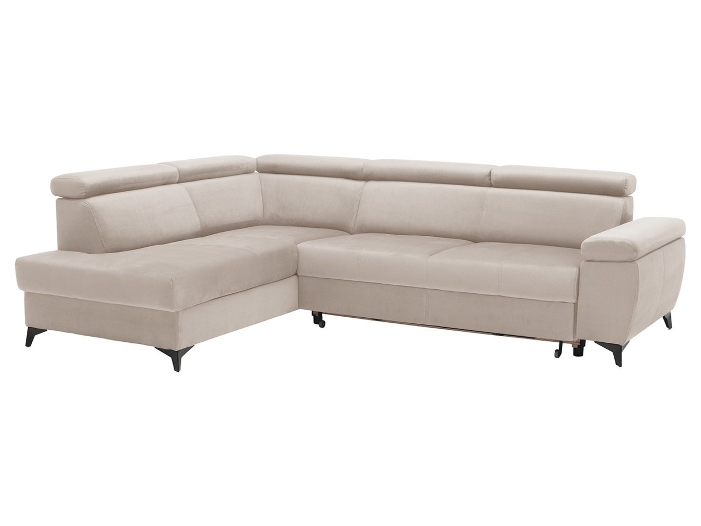 Left-hand folding corner sofa with a box on raised legs MELLOW Element 17 - Image 5