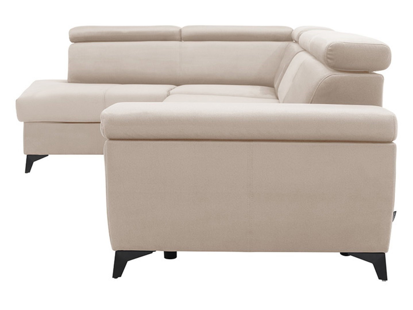 Left-hand folding corner sofa with a box on raised legs MELLOW Element 17 - Image 7