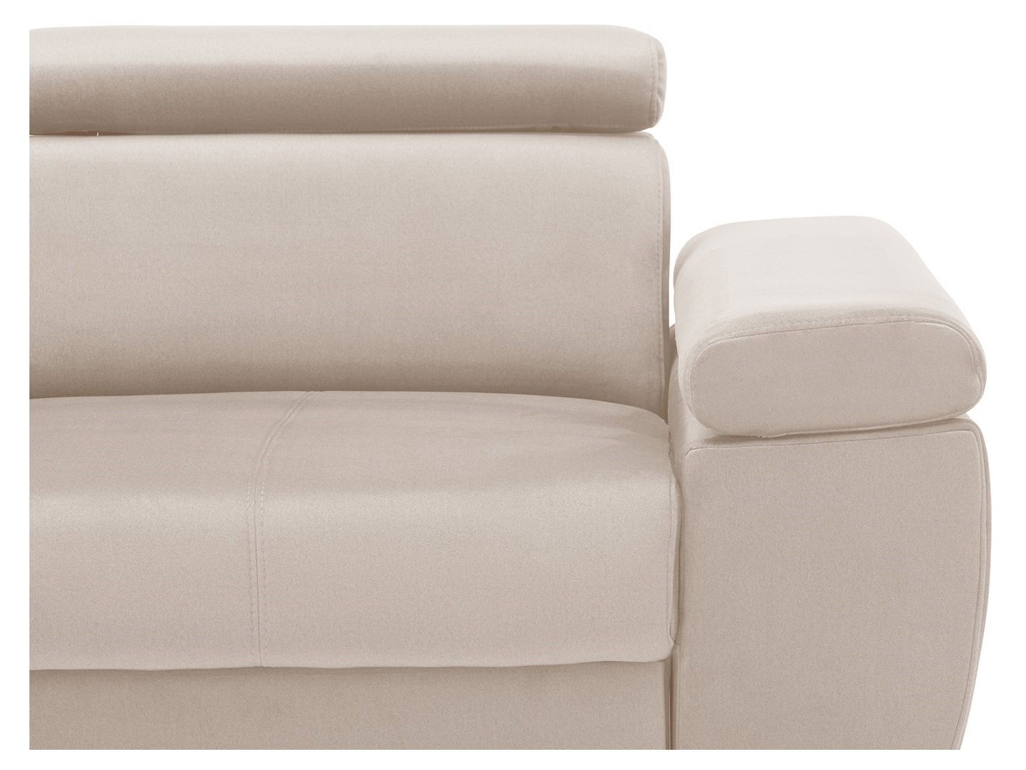 Left-hand folding corner sofa with a box on raised legs MELLOW Element 17