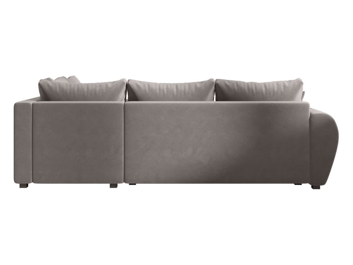 Molisa right corner sofa, extendable with storage box, velvet gray - Image 3