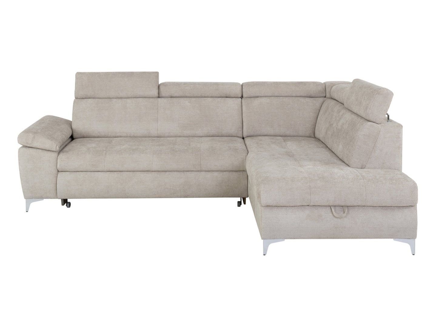 Right corner sofa RAUL, extendable, with beige section - Image 4