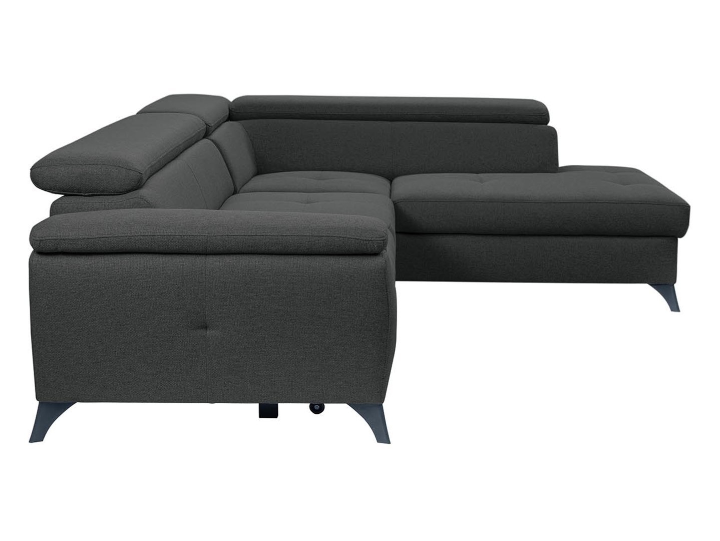 Right-hand folding corner sofa with dish Aldeia Barell 97 gray