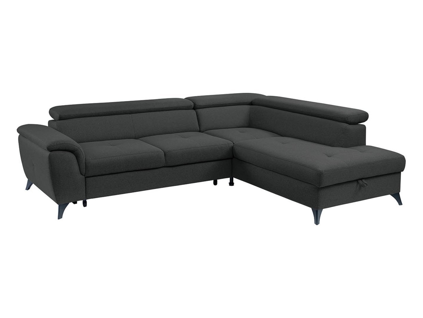 Right-hand folding corner sofa with dish Aldeia Barell 97 gray - Image 5