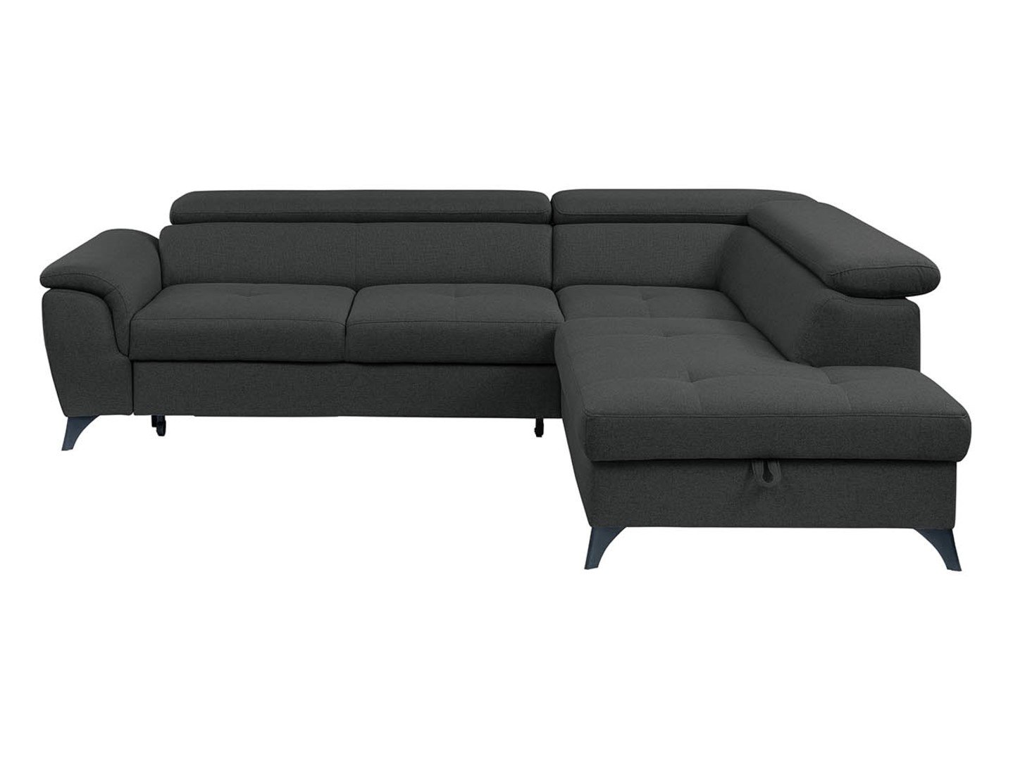 Right-hand folding corner sofa with dish Aldeia Barell 97 gray - Image 7