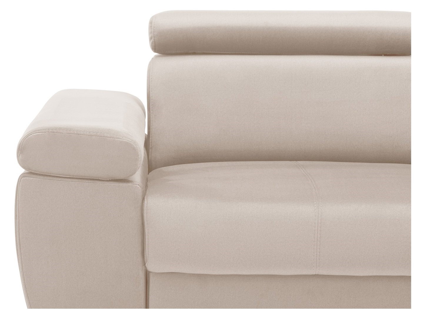 Right-hand folding corner sofa with a box on raised legs MELLOW Element 17