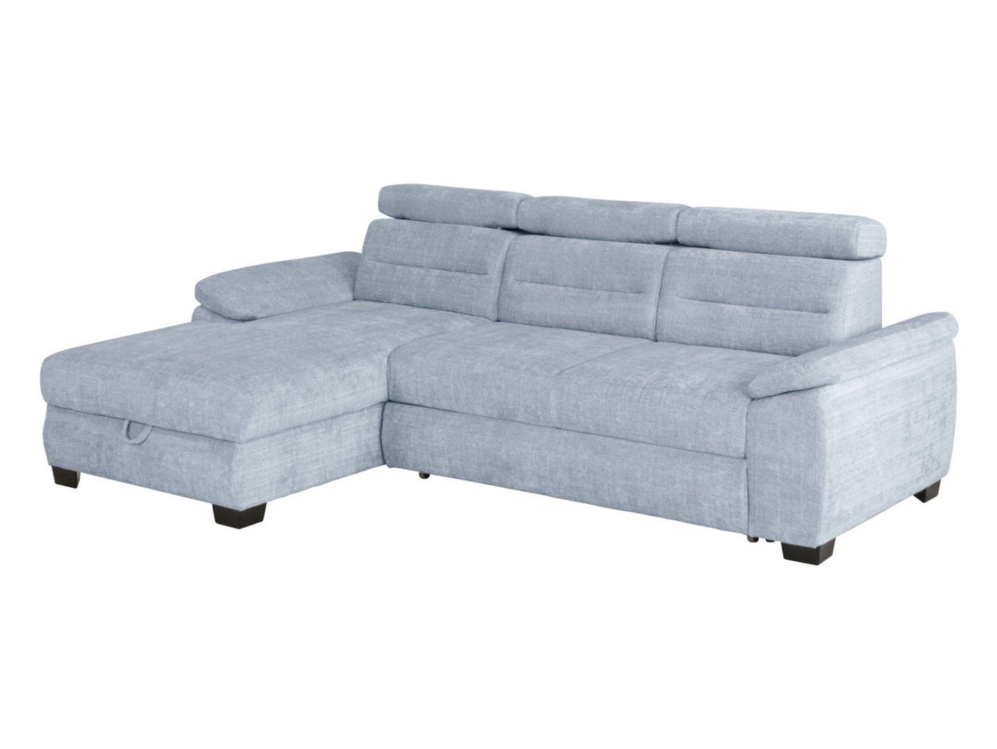 Left-hand pull-out corner sofa with storage compartment AGUDA, blue - Image 5