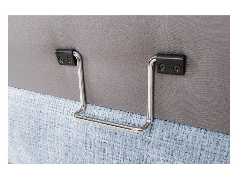 Right-hand folding corner sofa with storage compartment AGUDA, blue - Image 2
