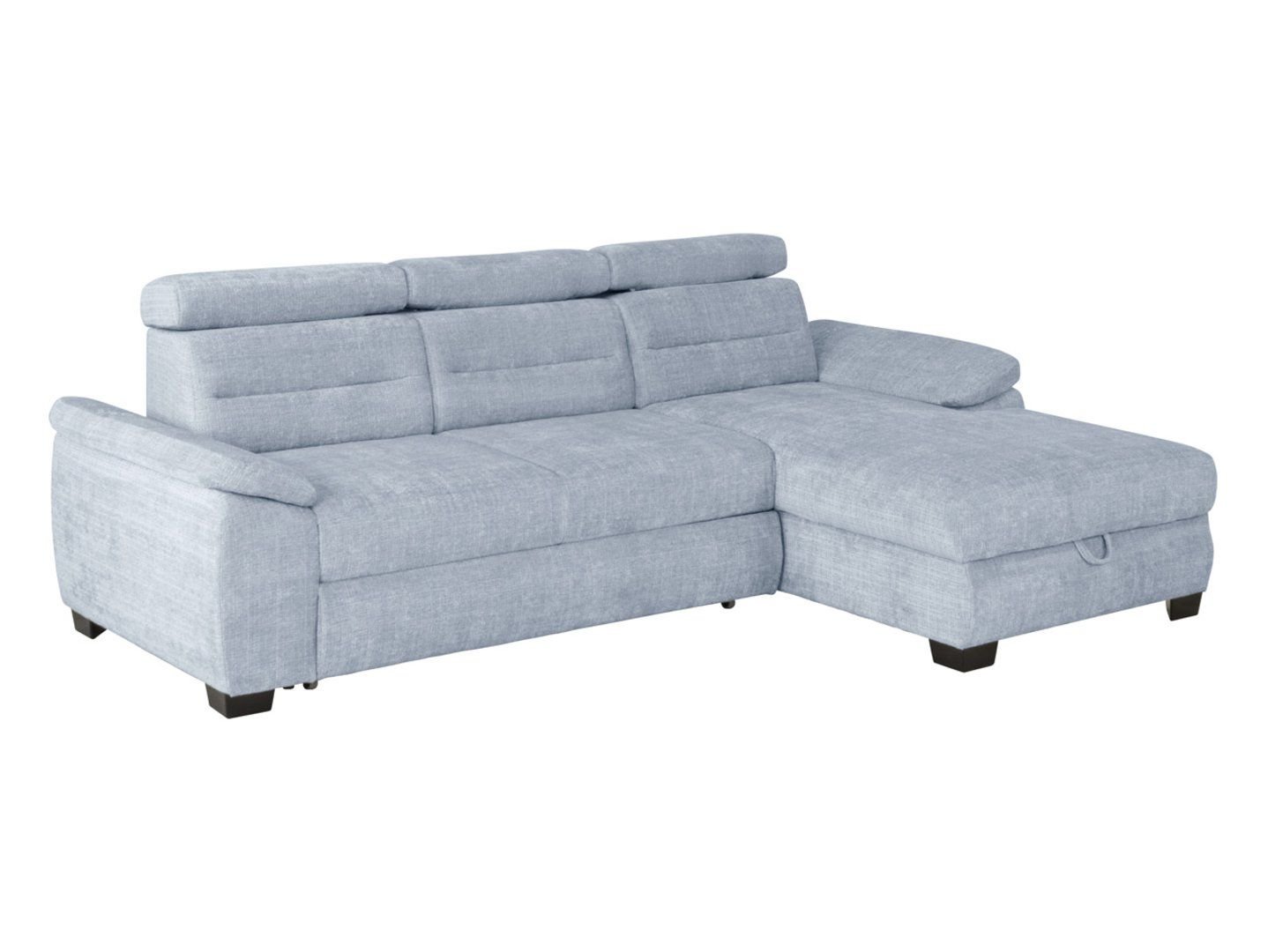 Right-hand folding corner sofa with storage compartment AGUDA, blue - Image 5