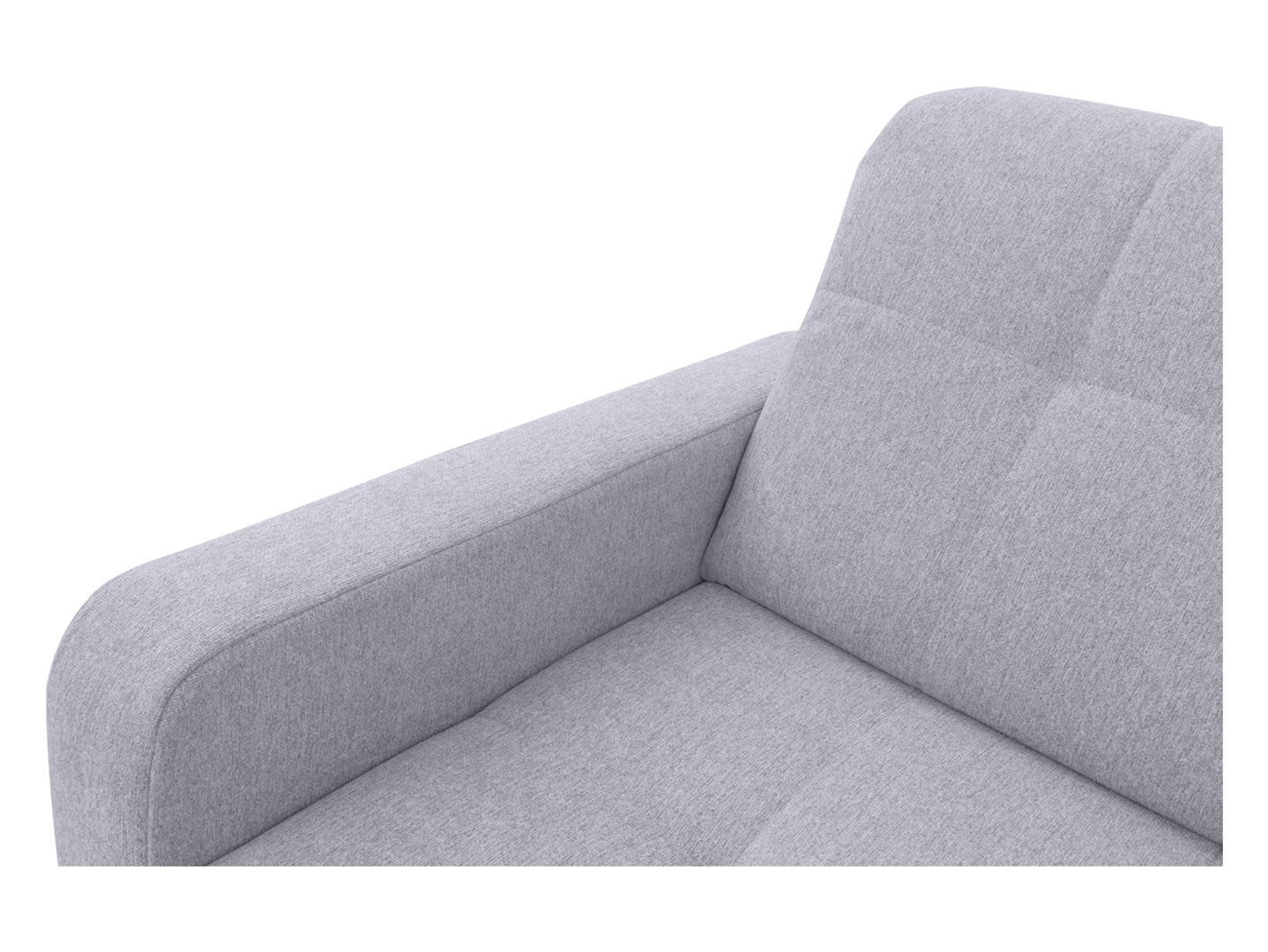 Right-hand fold-out corner sofa with storage LARS gray
