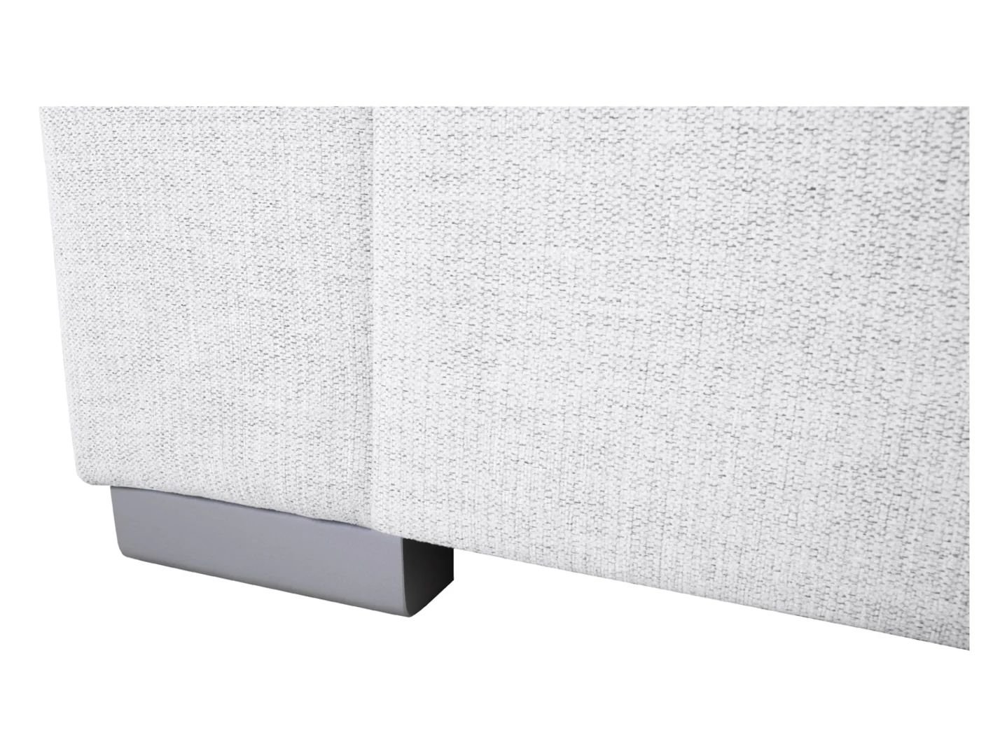 Evia universal corner sofa with sleeping function, storage box and adjustable headrests, light gray - Image 4