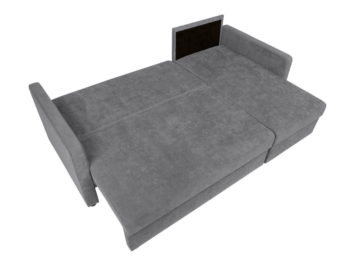 Imros universal folding corner sofa with storage compartment, gray - Image 7