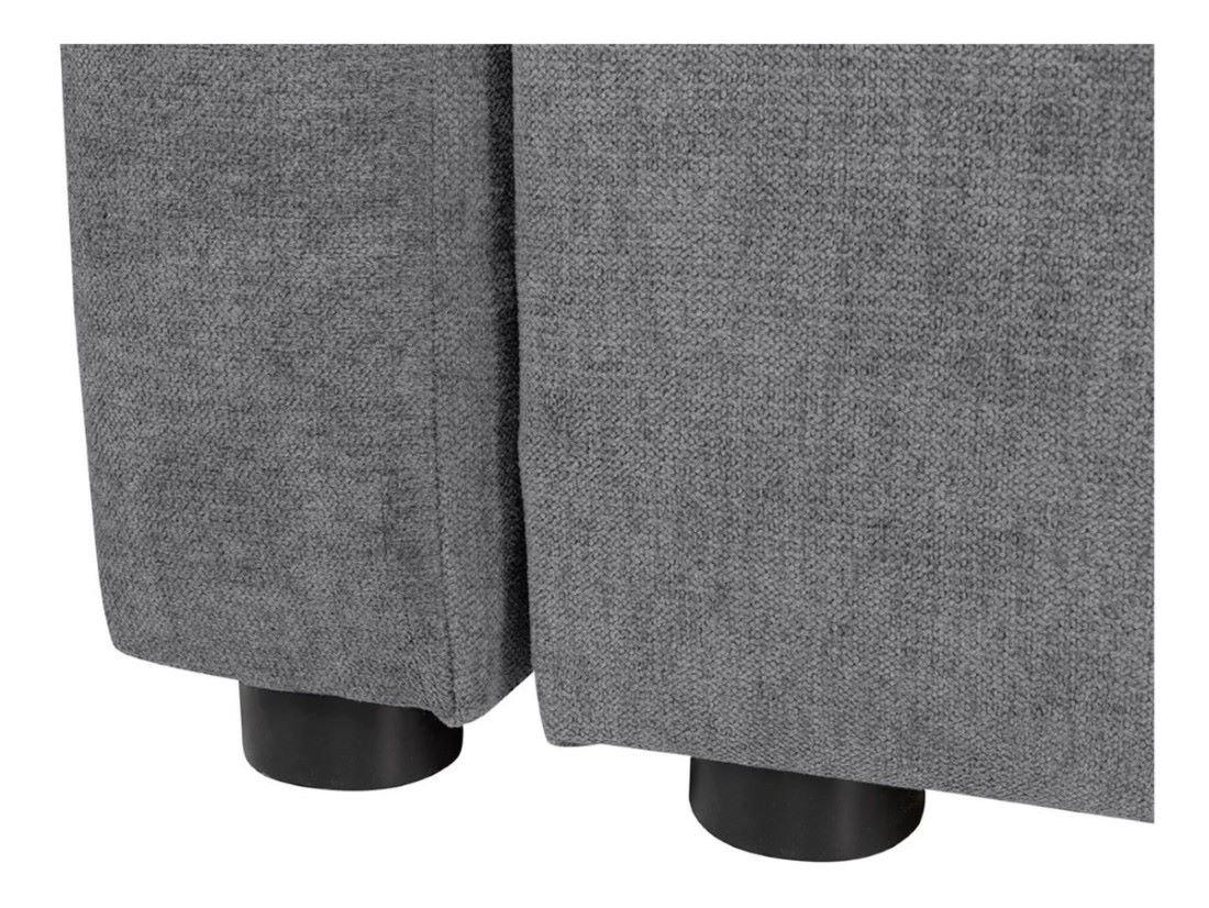 Imros universal folding corner sofa with storage compartment, gray - Image 3
