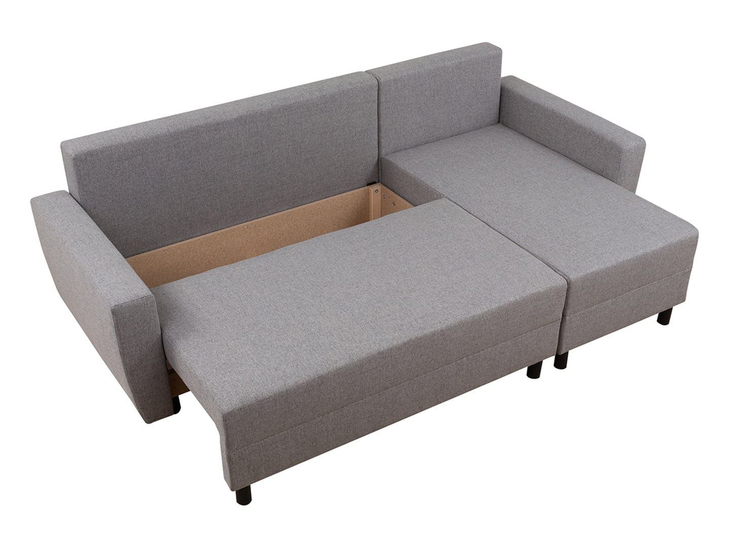 MALIN universal corner sofa, extendable with box, wicker, gray - Image 2