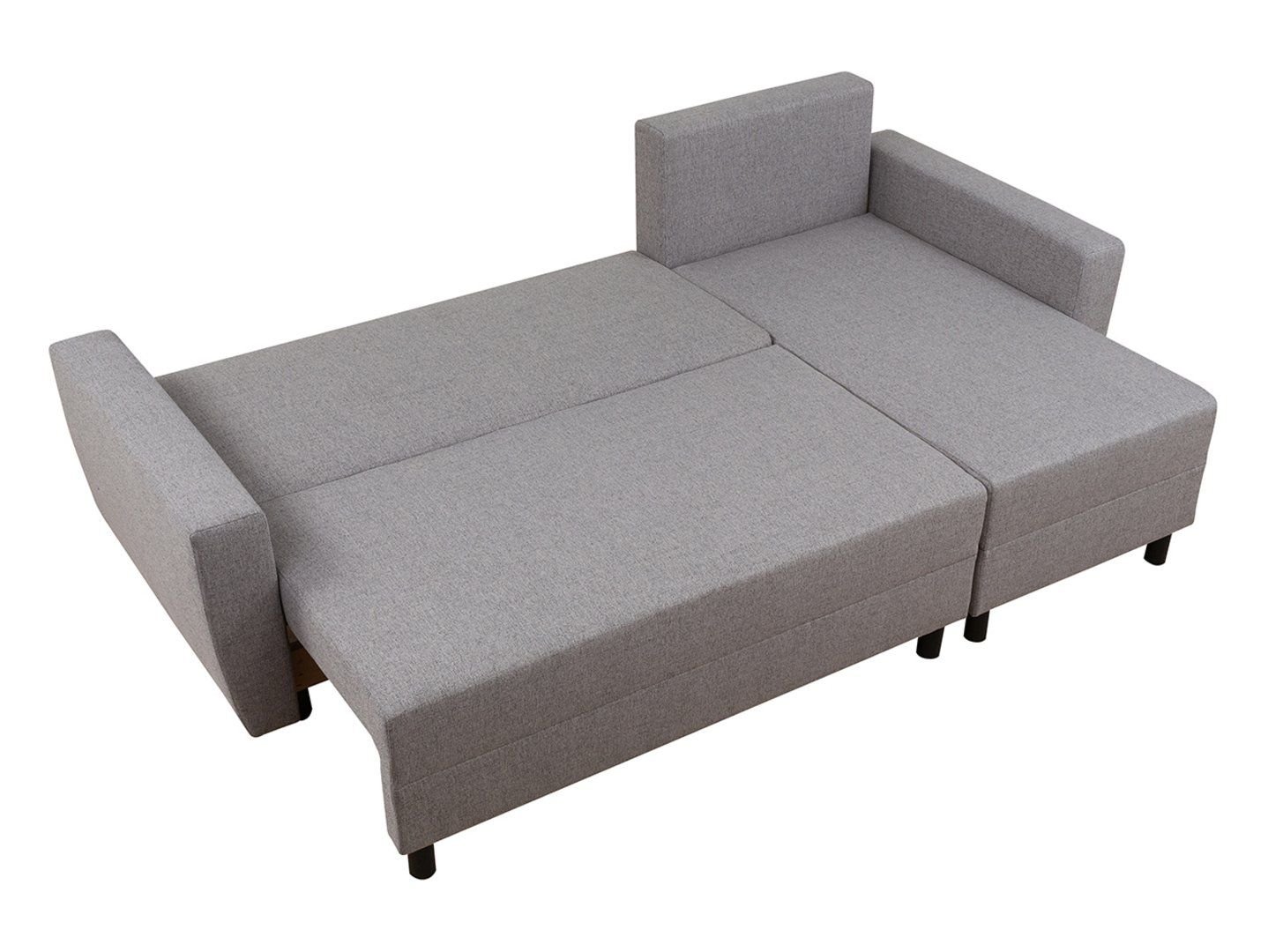 MALIN universal corner sofa, extendable with box, wicker, gray - Image 3