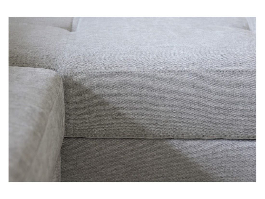 Simba universal corner sofa, extendable, with storage compartment, light gray - Image 2