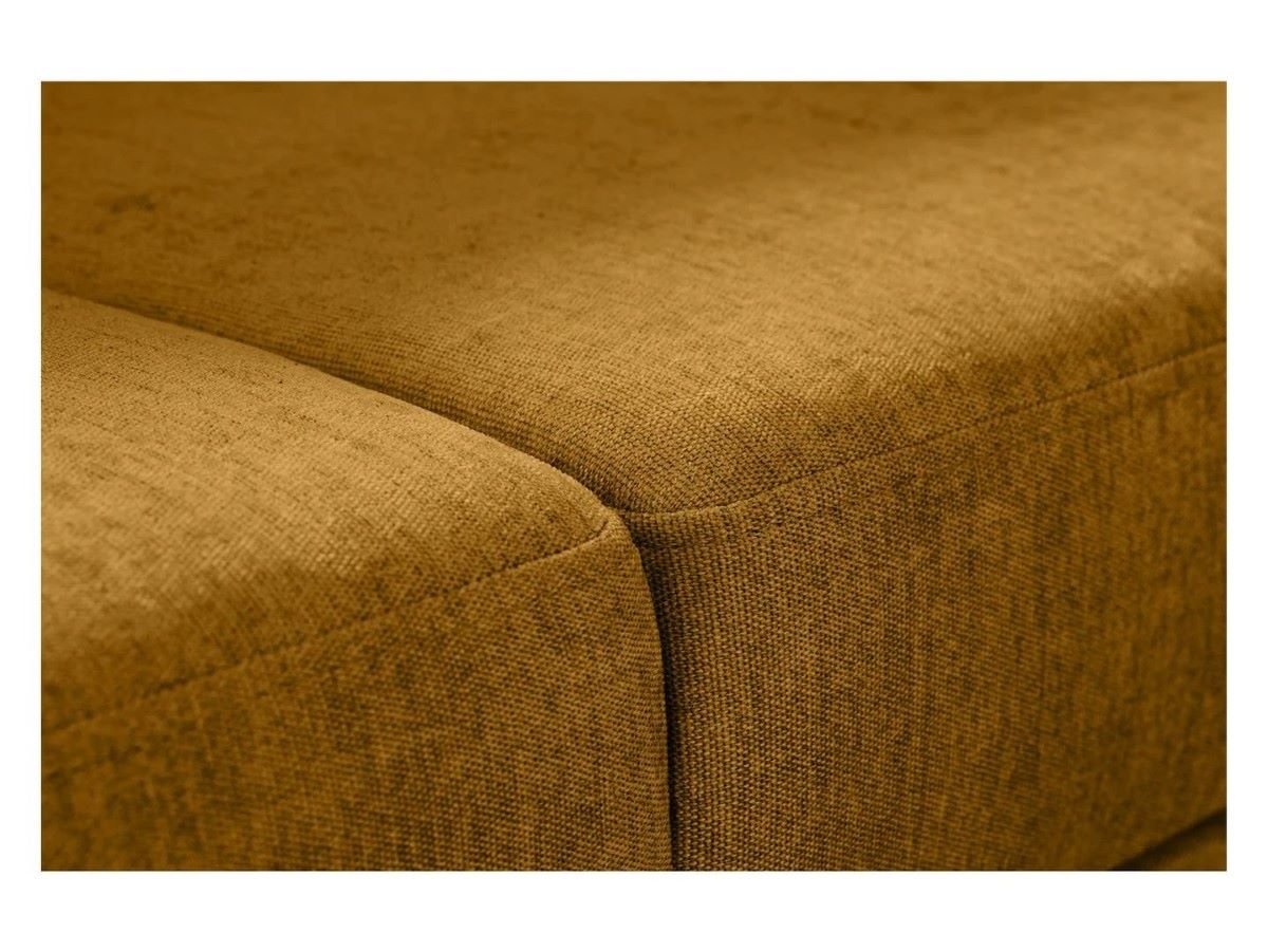Simba universal corner sofa, extendable, with storage compartment, yellow - Image 2