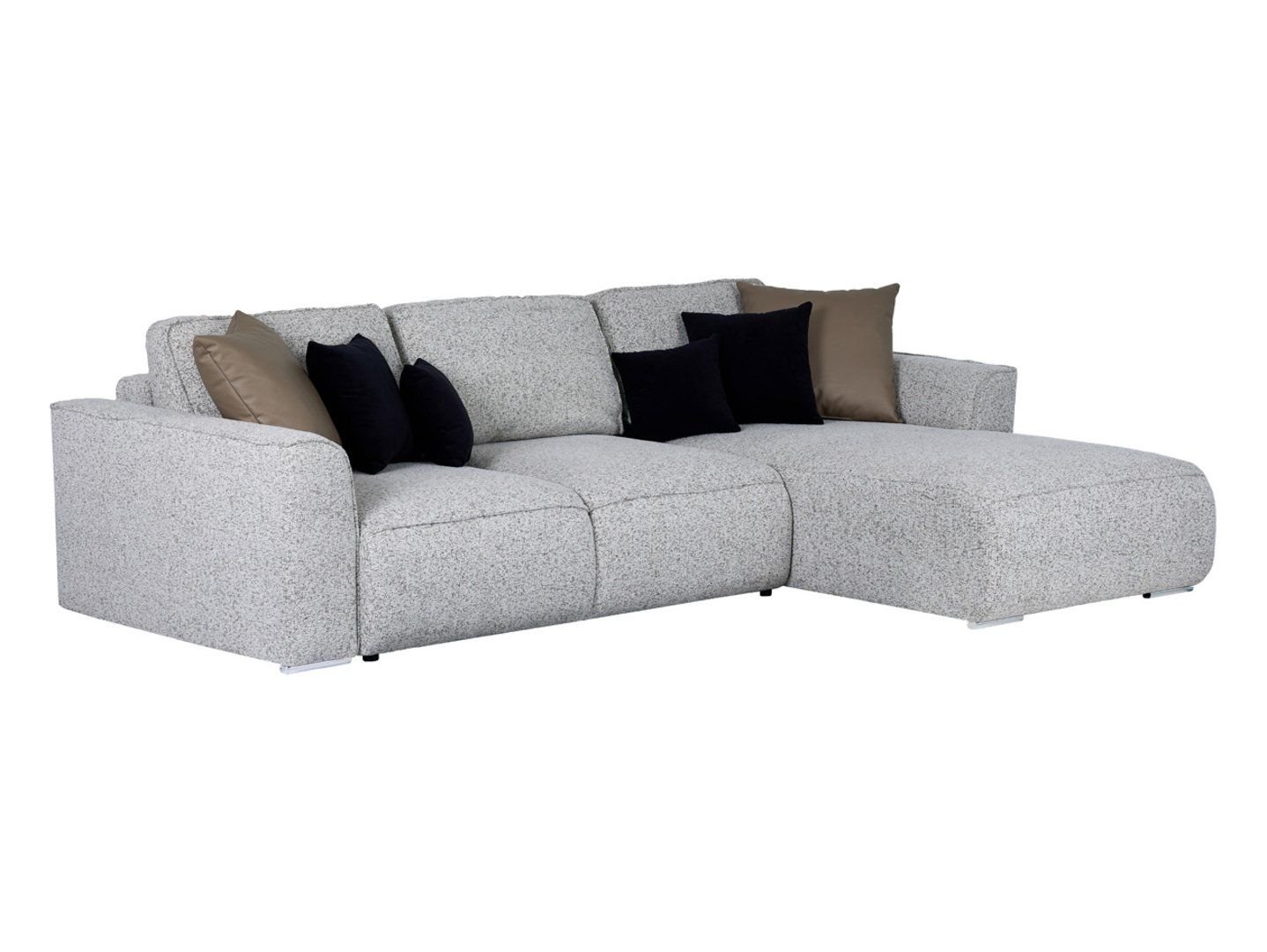 Universal corner sofa with sleeping function and storage box KAMI, light gray - Image 5