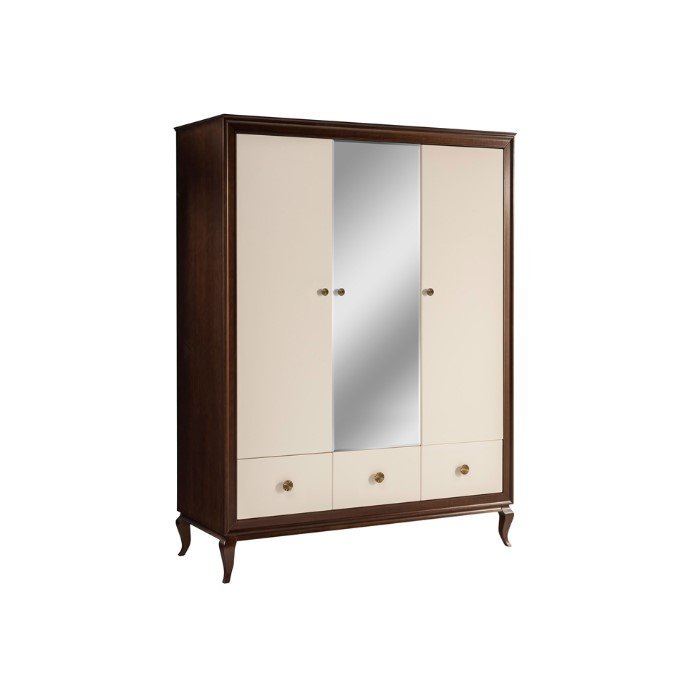 Wardrobe with mirror NICEA NI-3DL