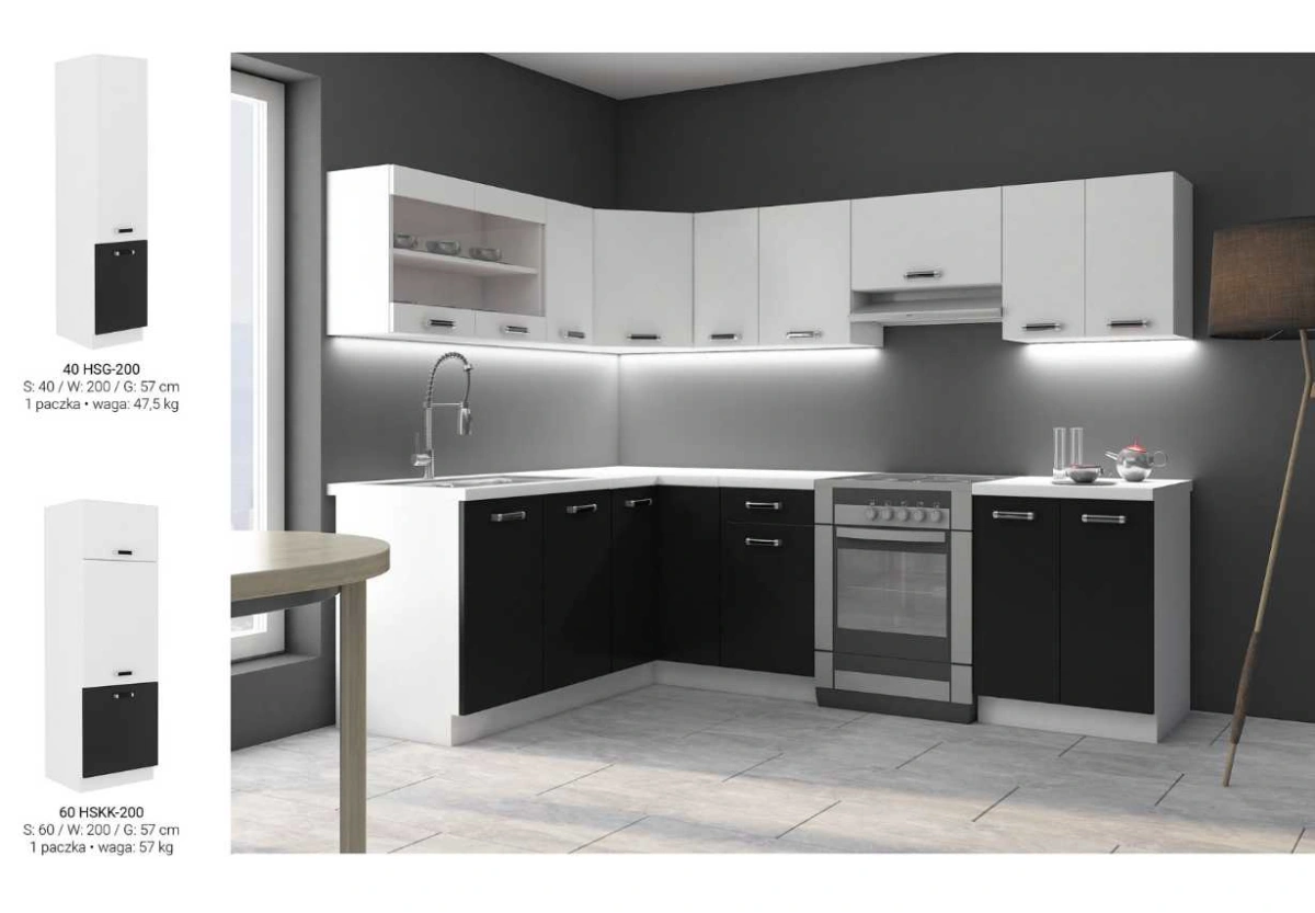 Omega kitchen 240 cm with countertops - Image 5