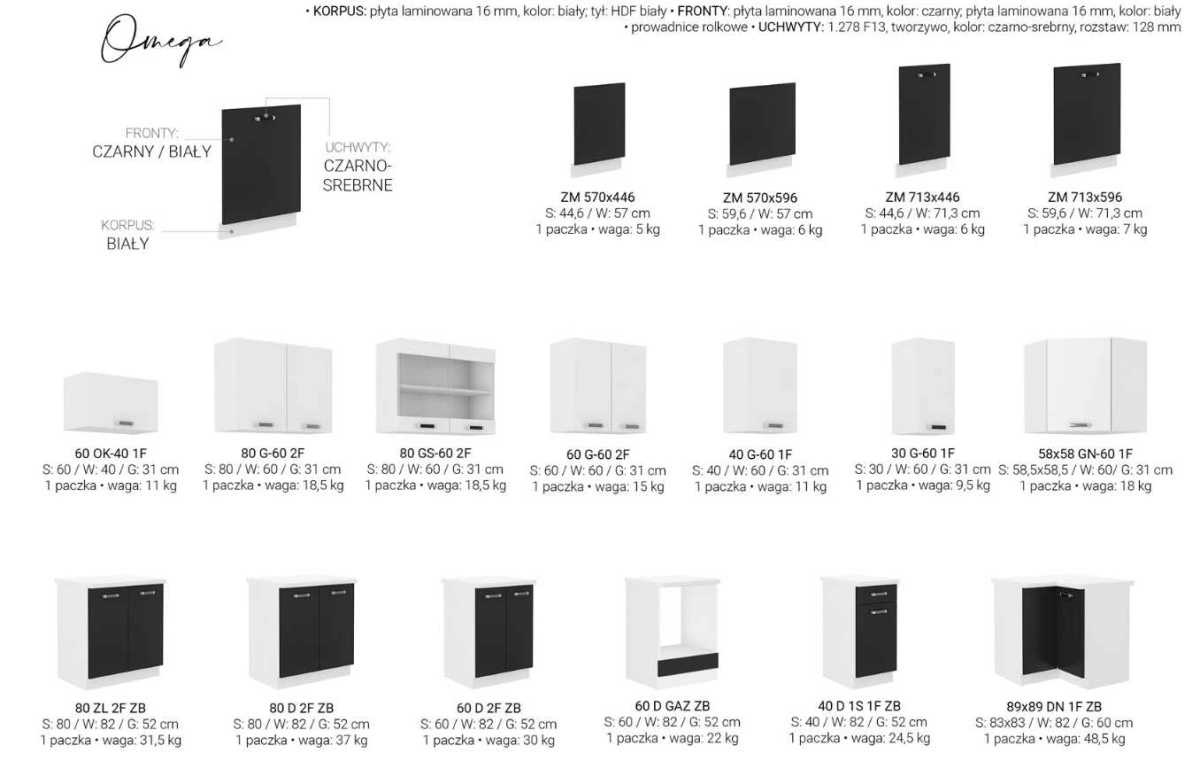 Omega kitchen 240 cm with countertops - Image 4