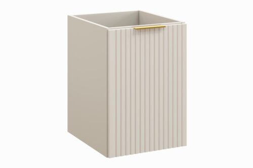 Adel cashmere under-counter cabinet, 40 cm, 1 door and laundry basket