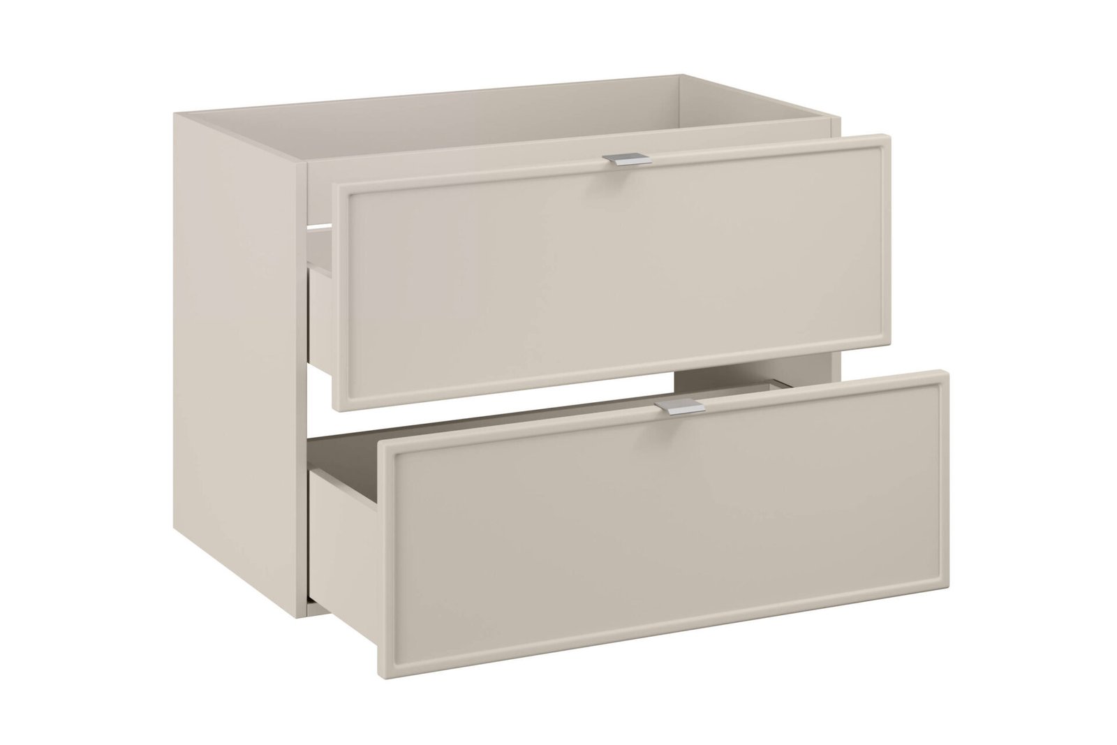 Bella cashmere washbasin cabinet, 80 cm, 2 drawers - Image 3