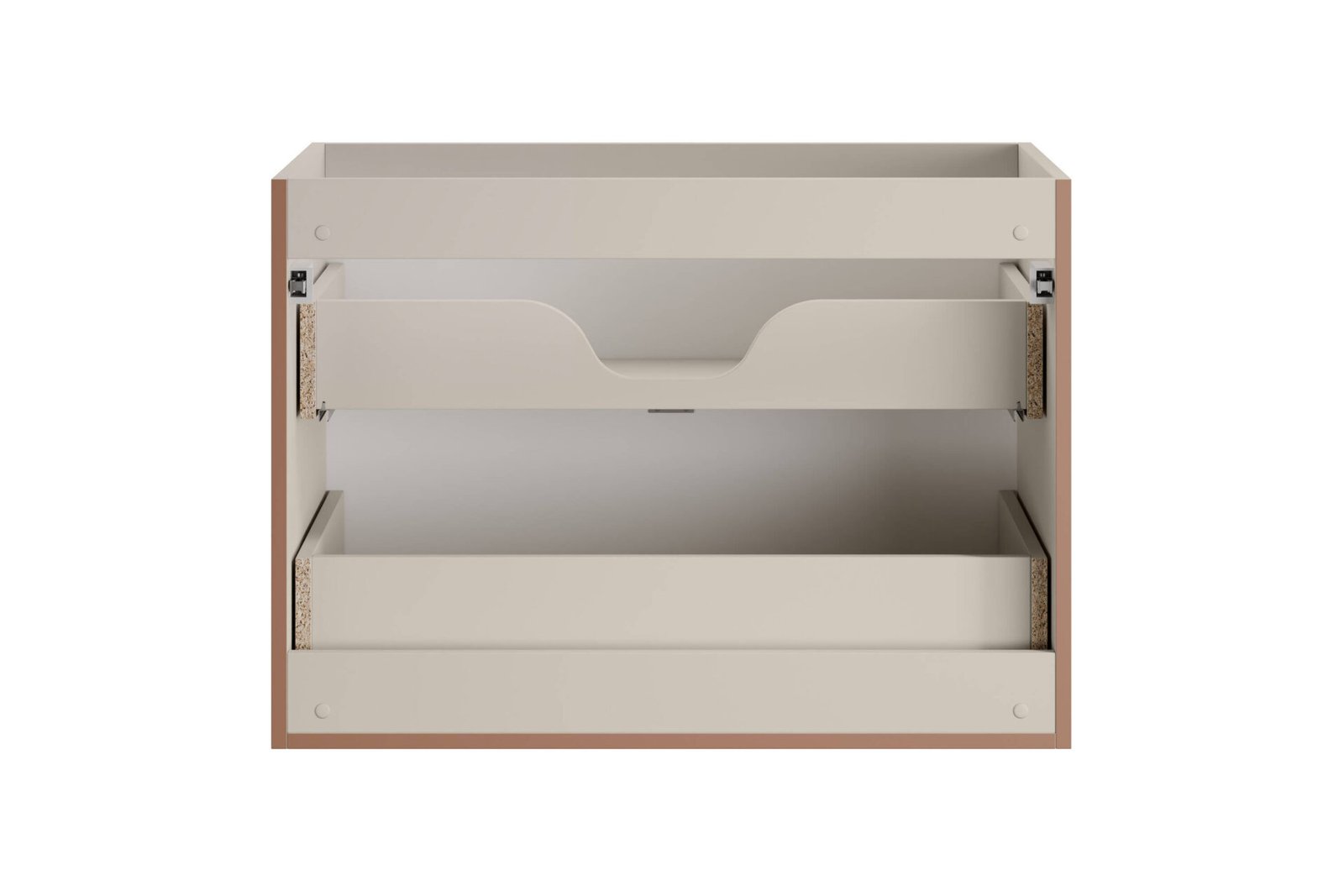 Bella cashmere washbasin cabinet, 80 cm, 2 drawers - Image 4