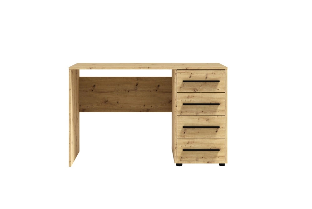 Maxione desk, 120 cm, artistic oak, modern desk with drawers, versatile design, perfect for a teenager's room or office - Image 3