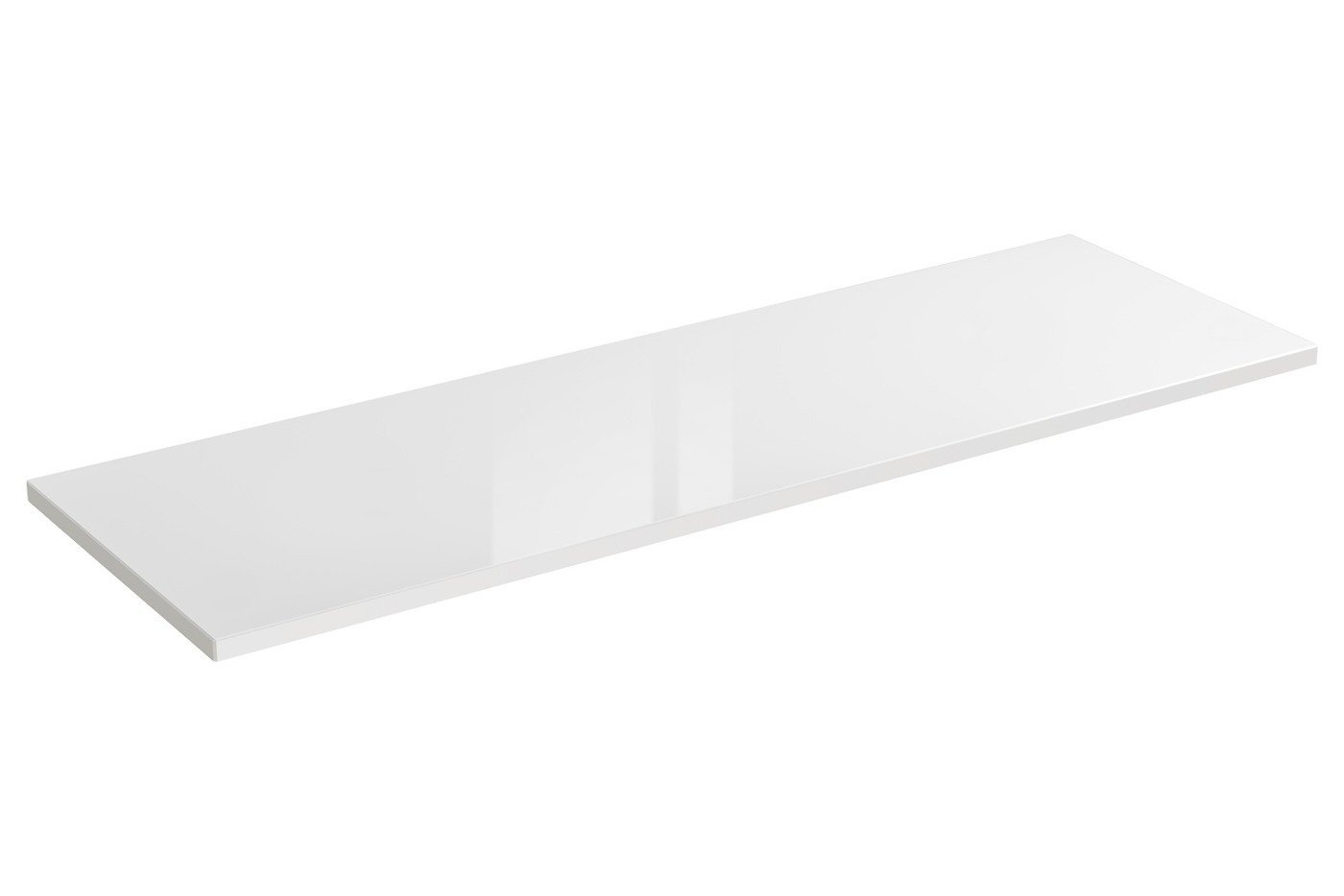 Tabletop 140 cm Capri 893 white glossy