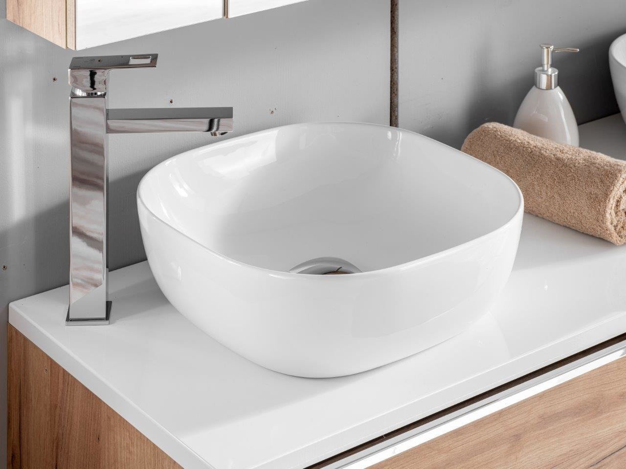 60 cm Capri 890 table top, white glossy - Image 4