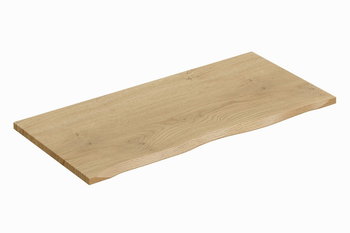 Bathroom countertop, 100 cm, natural oak "Cremona", natural oak color