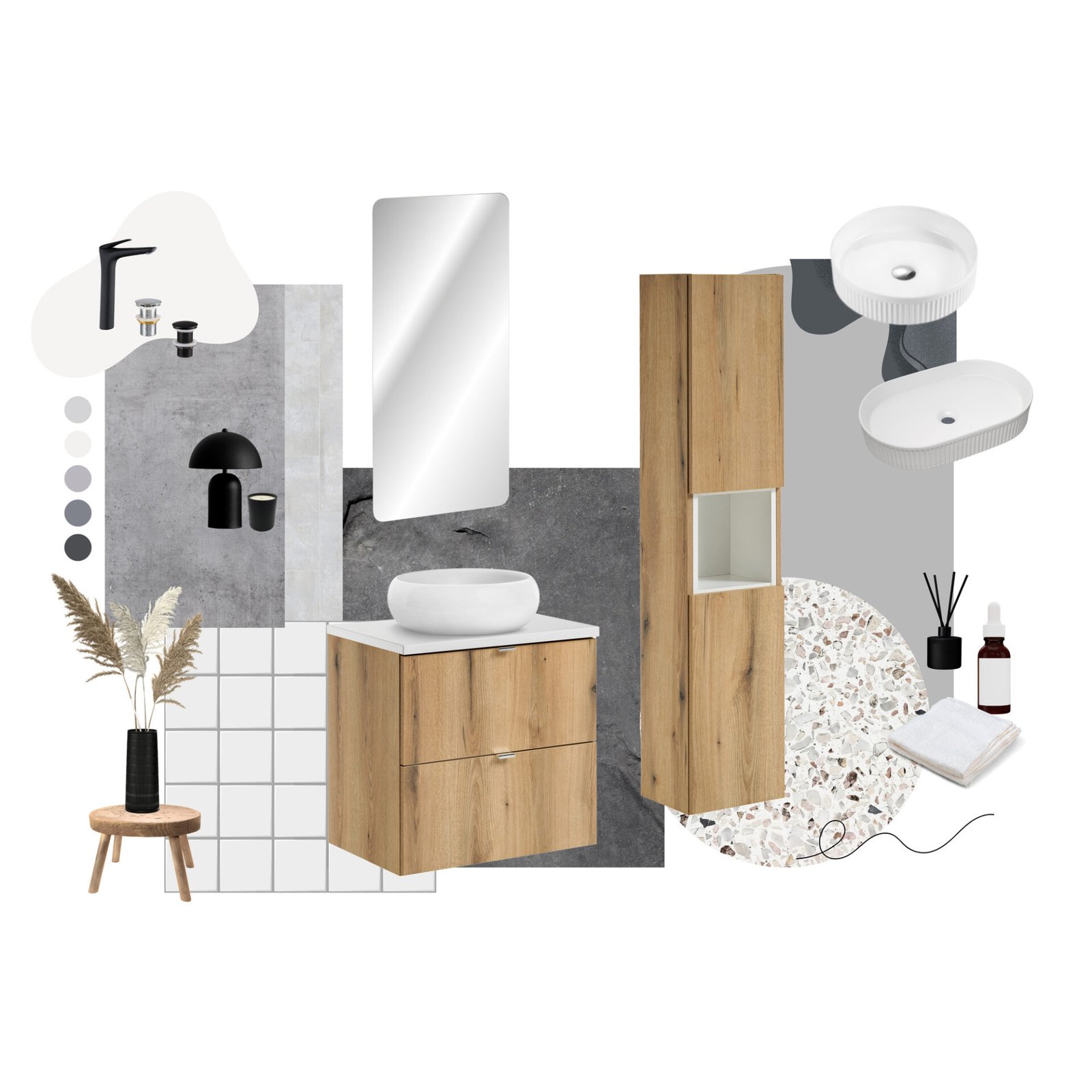 Bathroom countertop 100 cm NOVA OAK - Image 4