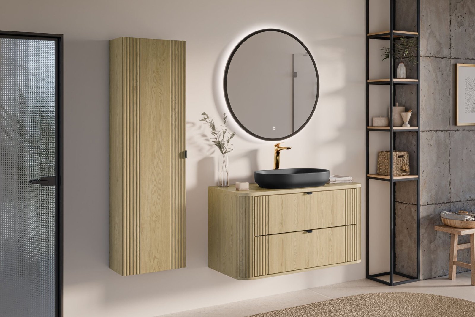 Bathroom countertop 100 cm Ovalia Cremona - Image 4