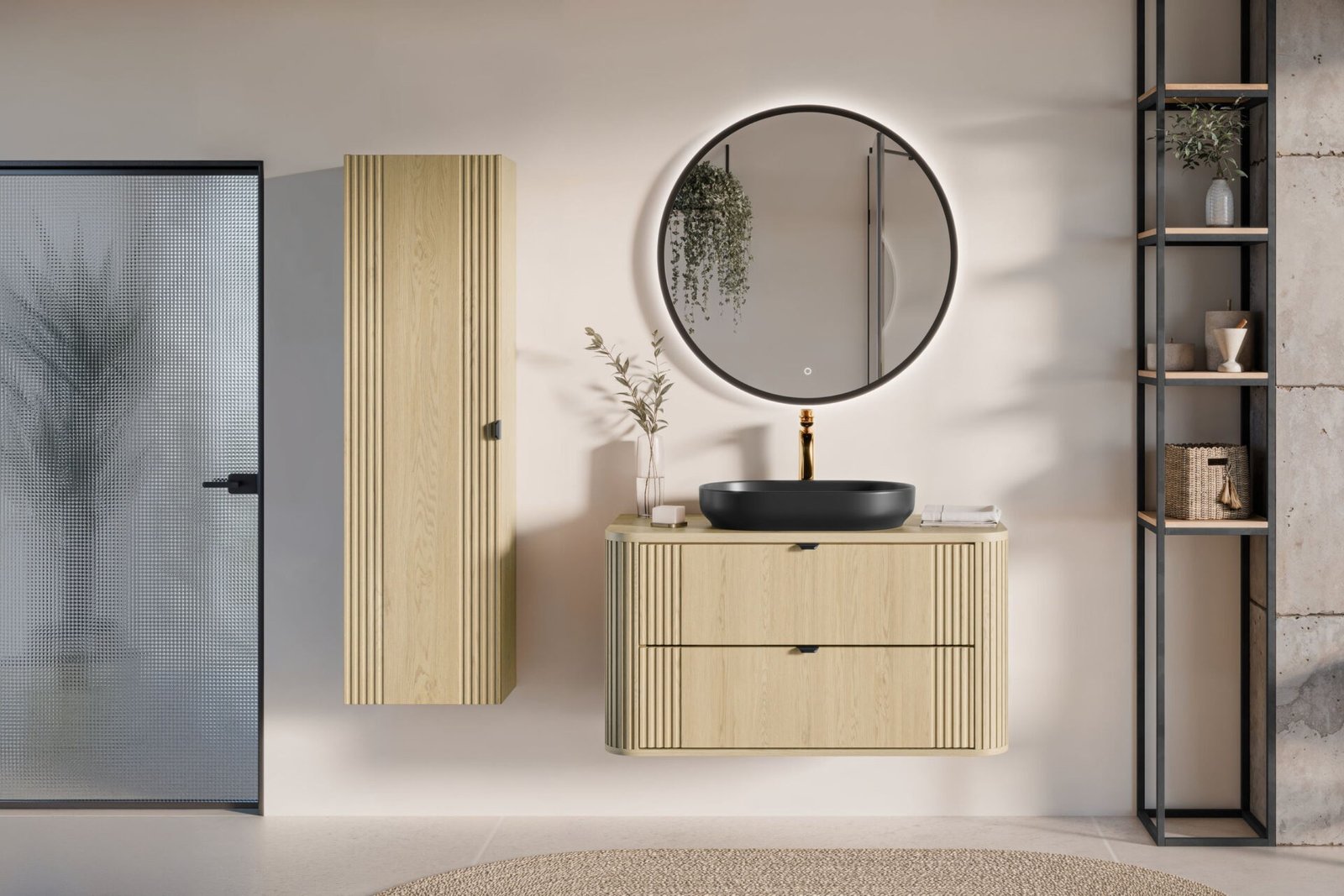 Bathroom countertop 100 cm Ovalia Cremona - Image 5